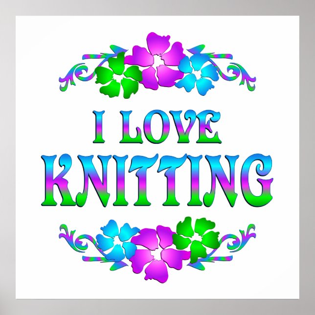 PÓSTER ME ENCANTA EL KNITTING (Frente)