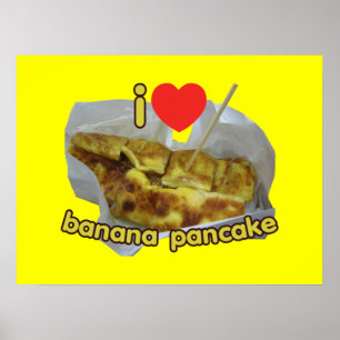 Póster Me Encanta El Panqueque Bananero (Corazón)... Comi