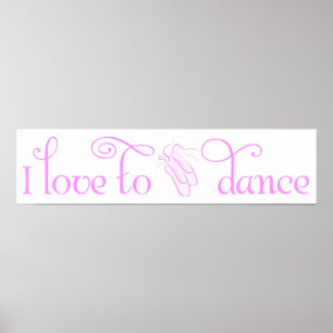 Póster Me encanta el Poster de danza