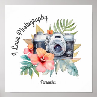 Póster Me encanta el poster de fotografía