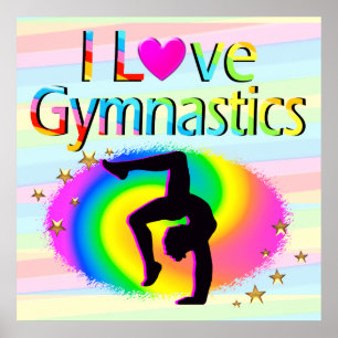 PÓSTER ME ENCANTA EL POSTER DE GIMNASTICS RAINBOW