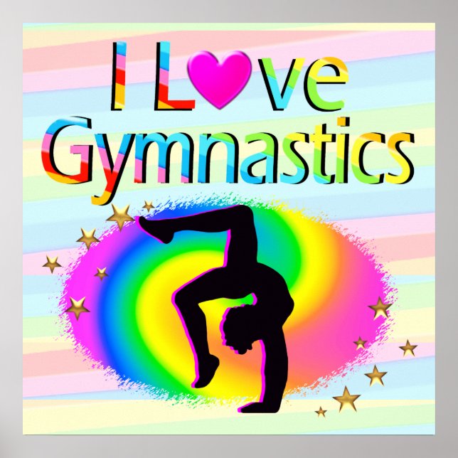 PÓSTER ME ENCANTA EL POSTER DE GIMNASTICS RAINBOW (Frente)