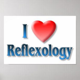 Póster Me encanta el Poster de la reflexología