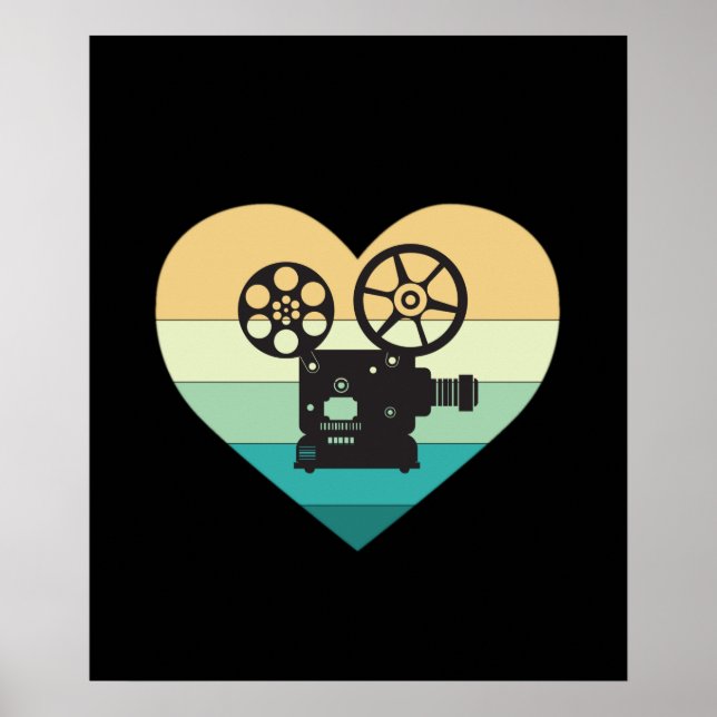 Póster Me encanta el proyector de películas cinematográfi (Frente)