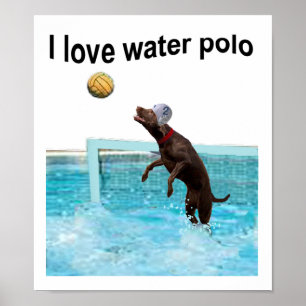 Póster Me encanta el waterpolo
