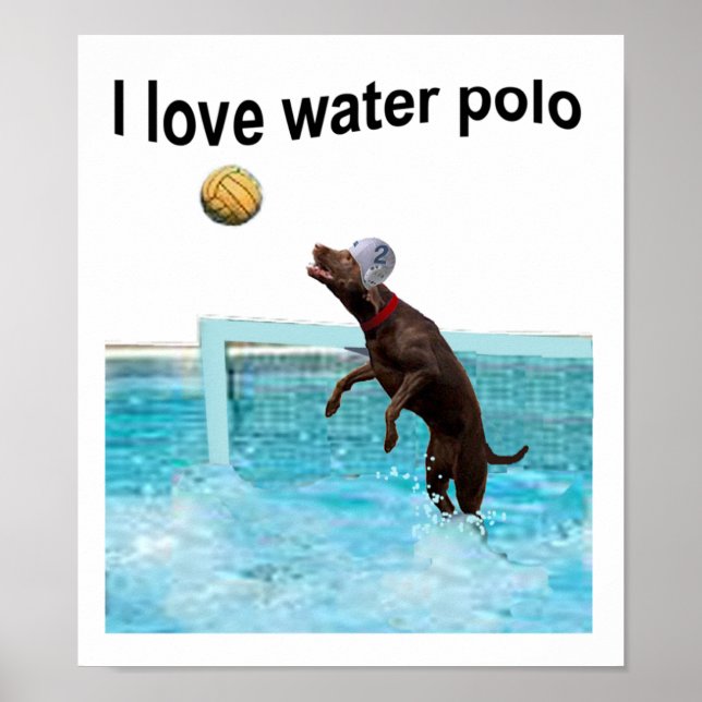 Póster Me encanta el waterpolo (Frente)