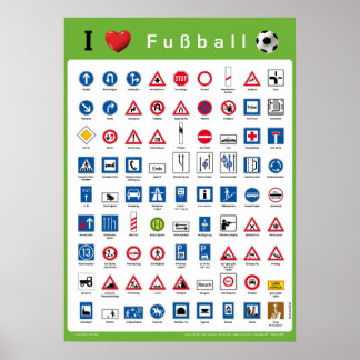 Póster Me encanta Fußball
