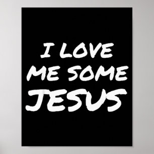 Póster Me Encanta Jesús Fe Cristiana Genial Pascua