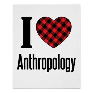 Póster Me encanta la antropología