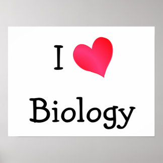 Póster Me encanta la biología