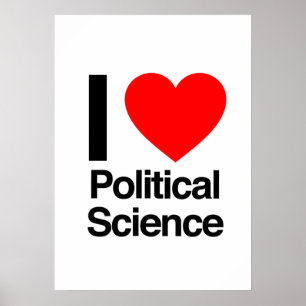 Póster me encanta la ciencia política