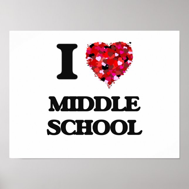 Póster Me encanta la escuela secundaria (Frente)