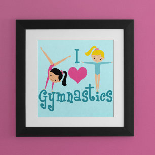 Póster Me Encanta La Gimnasia Cuta Gimnasta