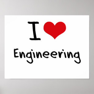 Póster Me encanta la ingeniería