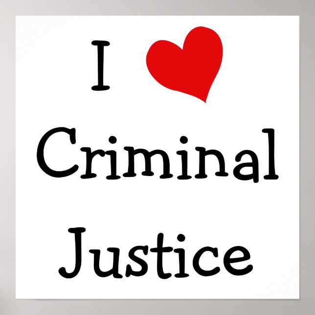 Póster Me encanta la justicia penal (Frente)