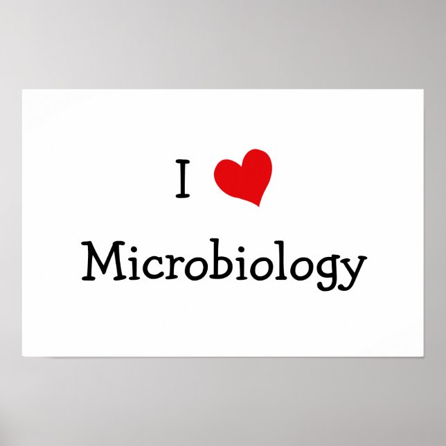 Póster Me encanta la microbiología (Frente)