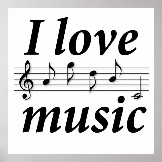 Póster Me encanta la música (Frente)