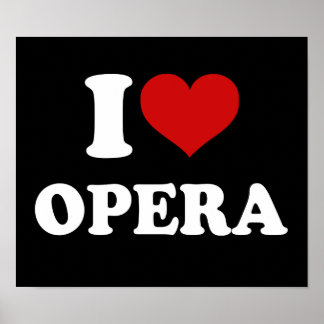 Póster Me encanta la ópera