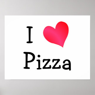 Póster Me encanta la pizza