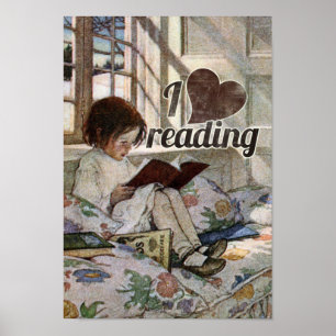 Póster Me Encanta Leer