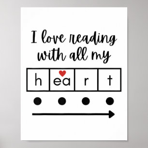 Póster Me Encanta Leer Con Todo Mi Profesor De Ciencias D