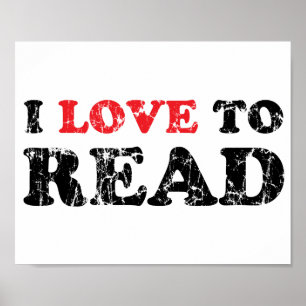 Póster Me Encanta Leer Dolorido