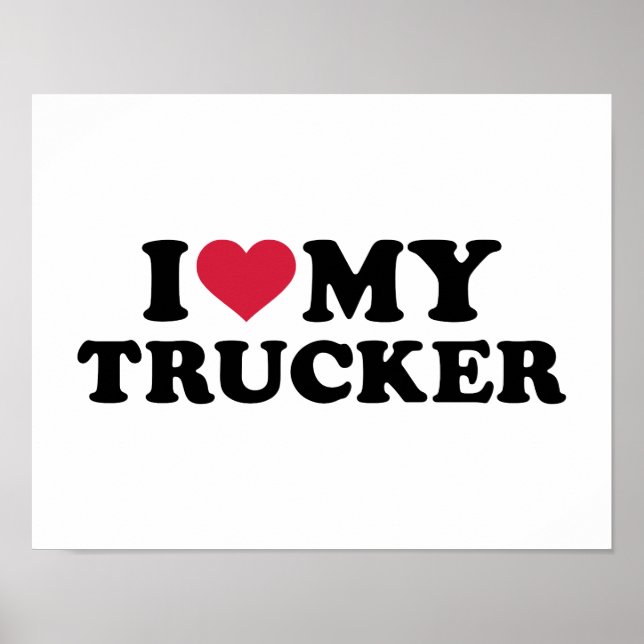 Póster Me encanta mi camionero (Frente)