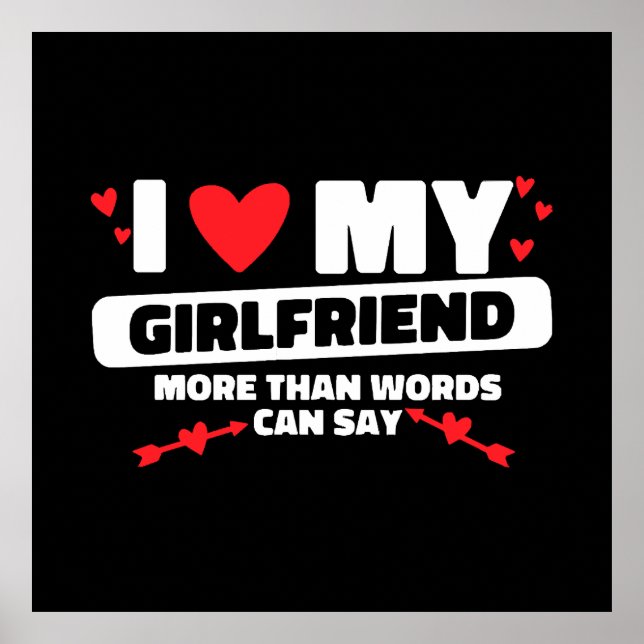 Póster me encanta mi corazón de novia (Frente)