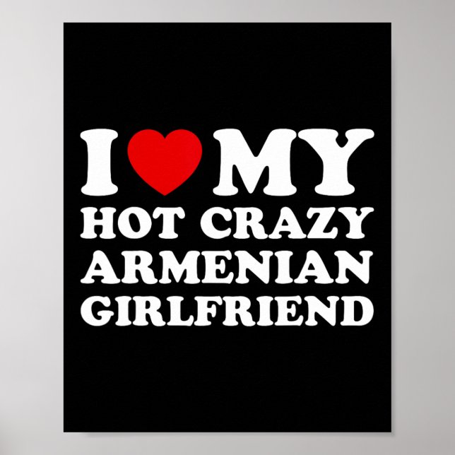 Póster Me Encanta Mi Furiosa Novia Armenia Valentines (Frente)