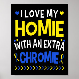 Póster Me Encanta Mi Homie Con Un Papá Noel Chromista Ext