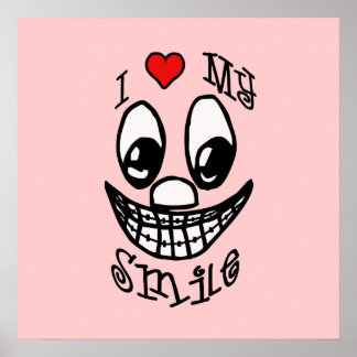 Póster Me encanta mi Poster de Personalizable sonriente