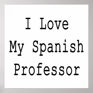 Póster Me encanta mi profesor de español