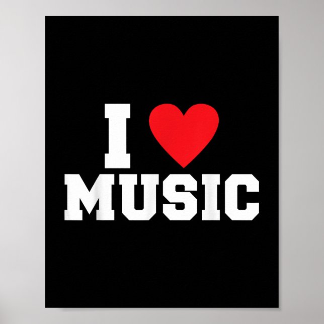 Póster Me encanta Music Lover (Frente)