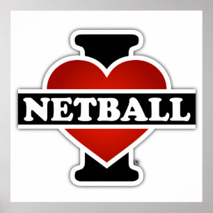 Póster Me encanta Netball