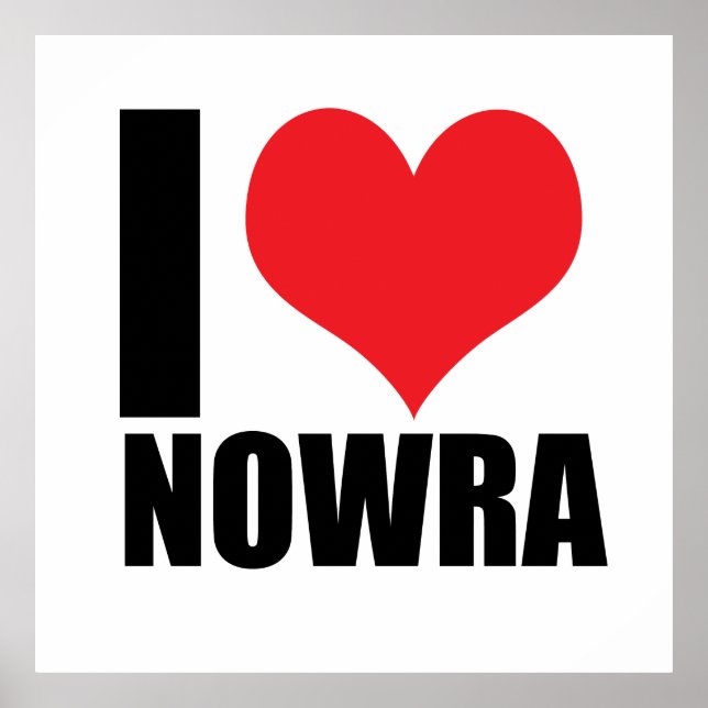 Póster Me encanta Nowra (Frente)