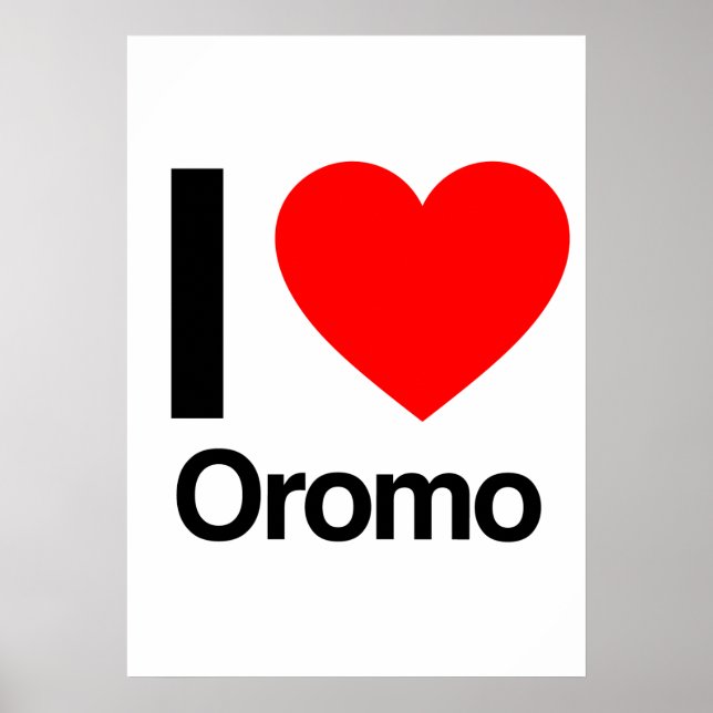 Póster me encanta oromo (Frente)