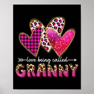 Póster Me encanta que me llamen abuela día de las madres