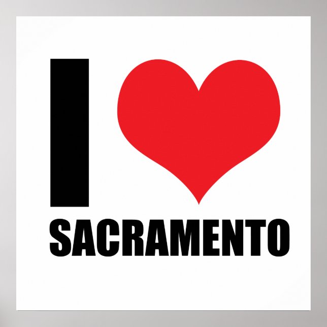 Póster Me encanta Sacramento (Frente)