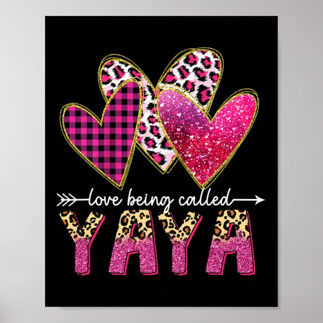 Póster Me Encanta Ser Llamada Abuela Yaya Madres De San V (Frente)