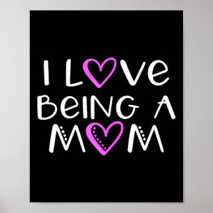 Póster Me encanta ser mamá linda genial Me encanta ser ma