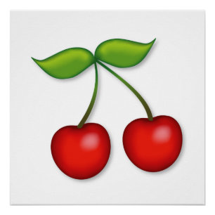 Póster Me encantan las cerezas