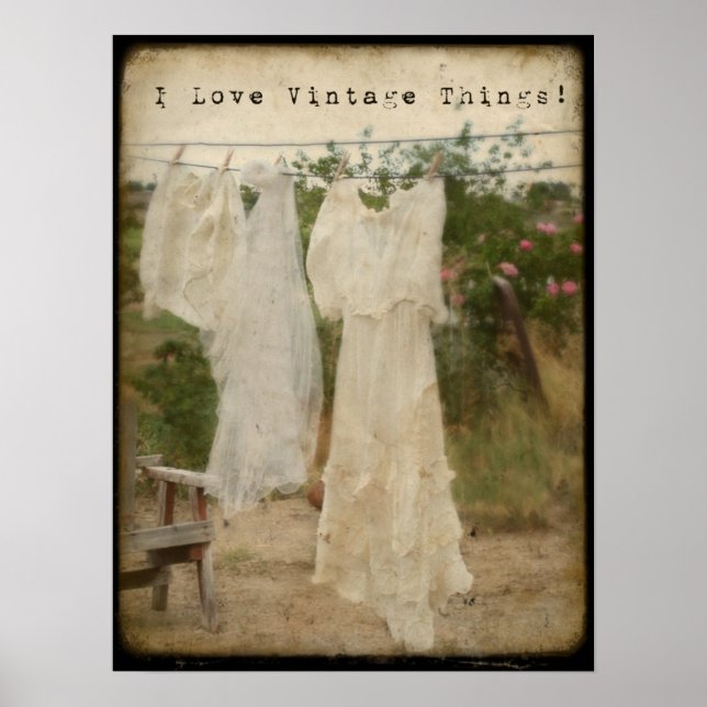 Póster ¡Me Encantan Las Cosas Vintage! (Frente)