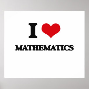 Póster Me encantan las matemáticas