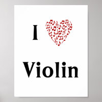 Me encantan las notas del Violin Red Heart of Musi