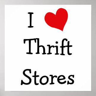 Póster Me encantan las tiendas Thrift
