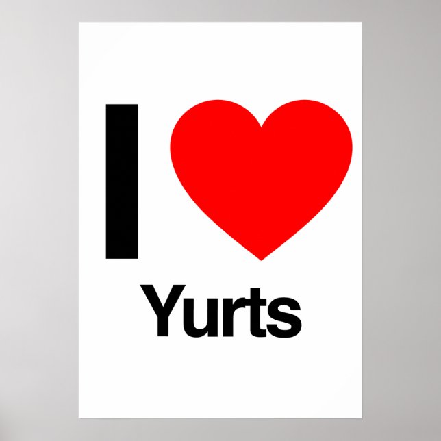 Póster me encantan las yurtas (Frente)