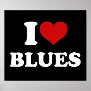 Póster Me encantan los Blues