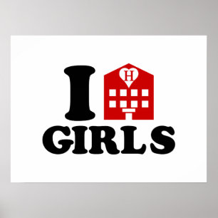 Póster Me encantan los Chicas de los hoteles