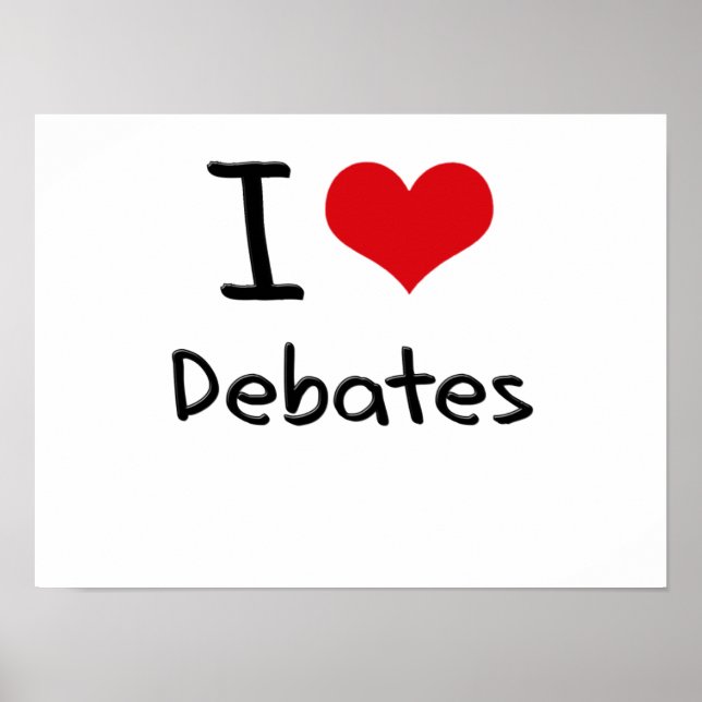 Póster Me encantan los debates (Frente)
