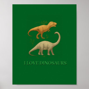 Póster - Me Encantan los Dinosaurios